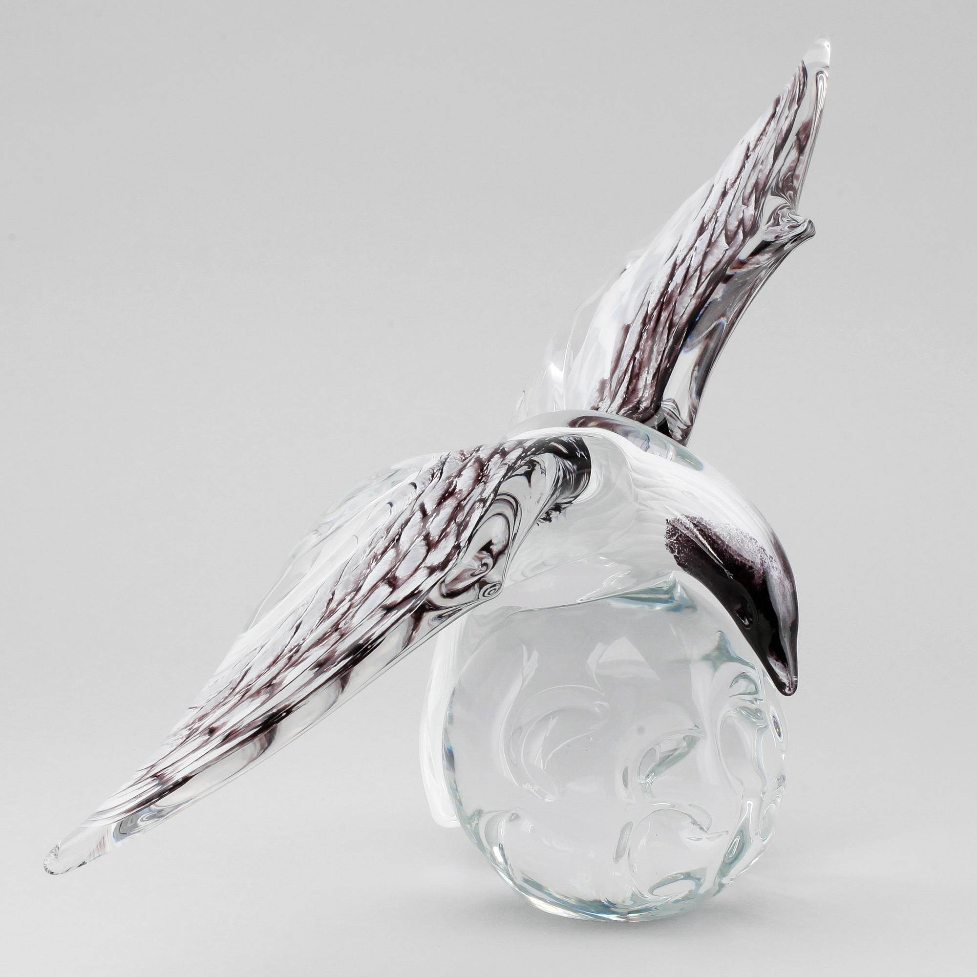 SKULPTUR, glas, FM Konstglas, Ronneby, 1900-talets andra hälft.