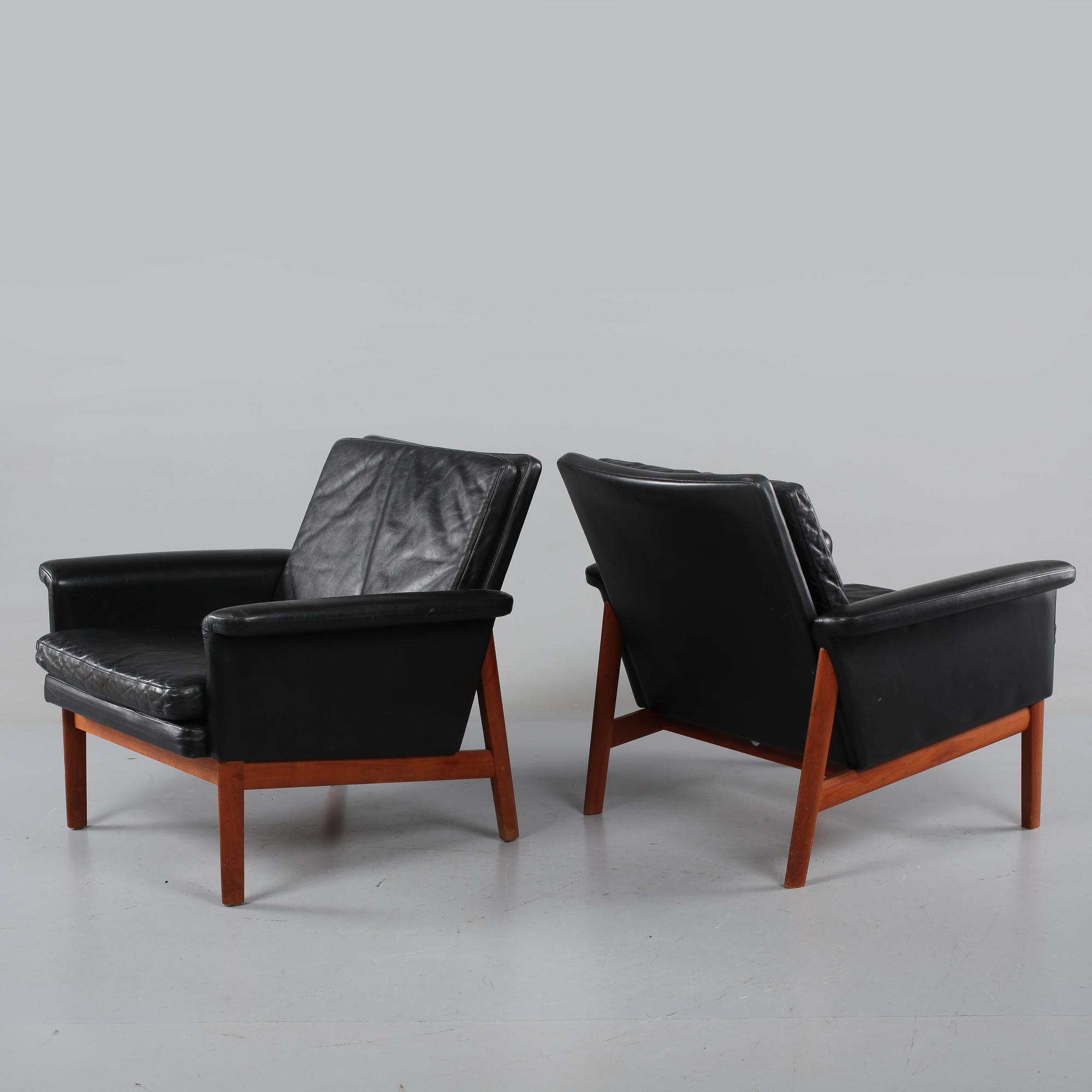 FÅTÖLJER, ett par, France & Son, Danmark, 1960-tal.