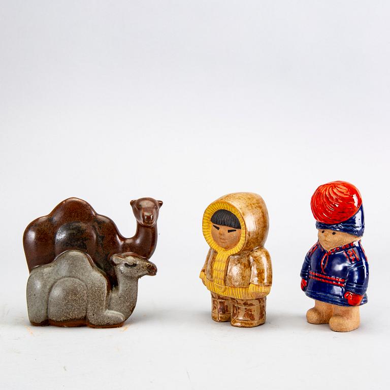 Lisa Larson, figurines, 1 "Noah's Ark", 2 "Children of the World".