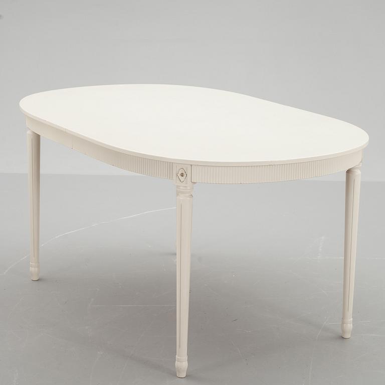 MATSALSMÖBLEMANG, 9 delar, gustaviansk stil, 1900-talets slut.