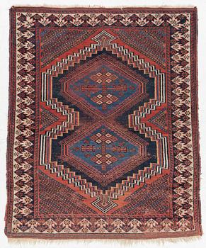 Matta, antik afshar, ca. 142 x 120 cm.