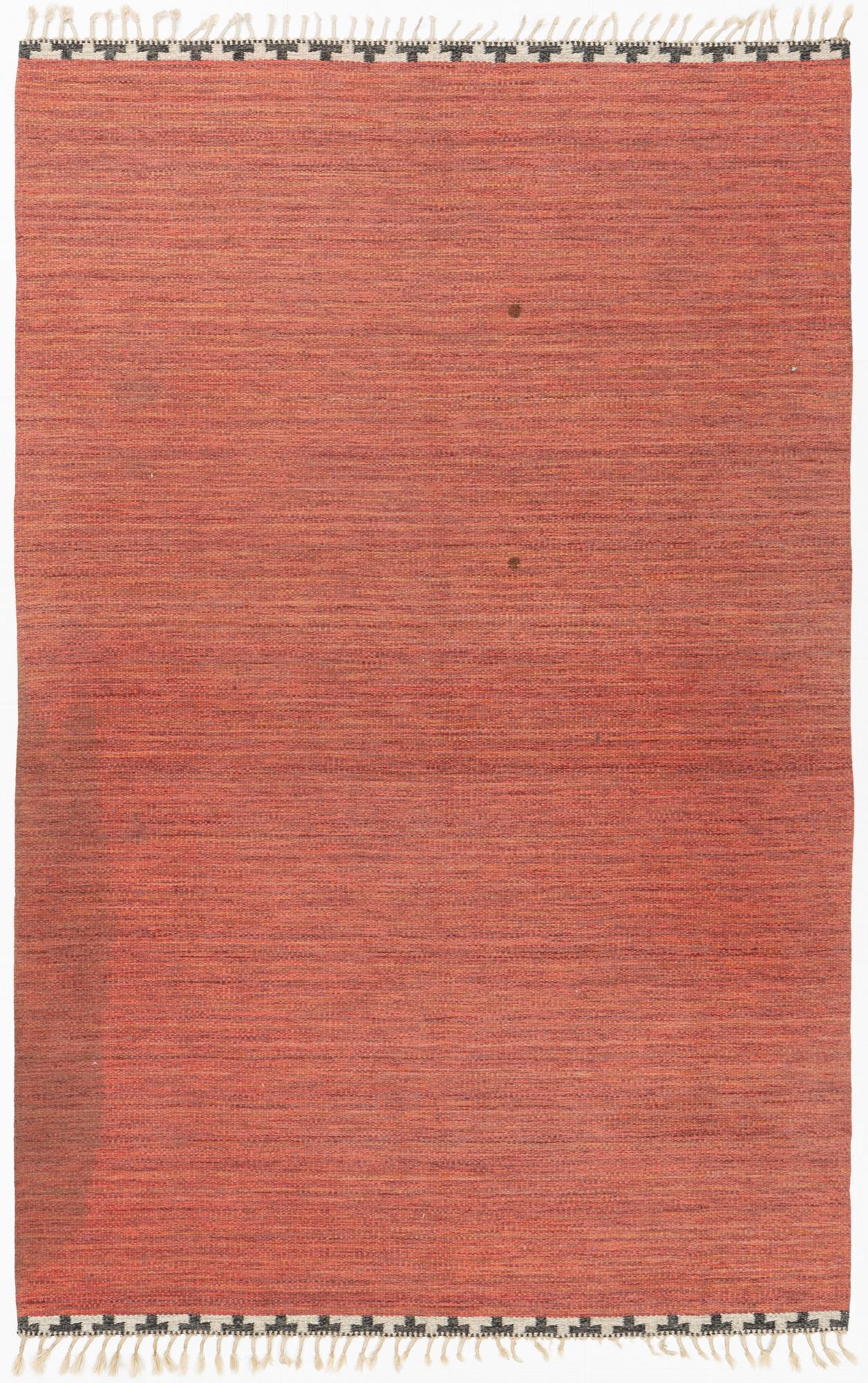 Rakel Carlander, a flat waeve carpet, ca 304 x 196 cm.