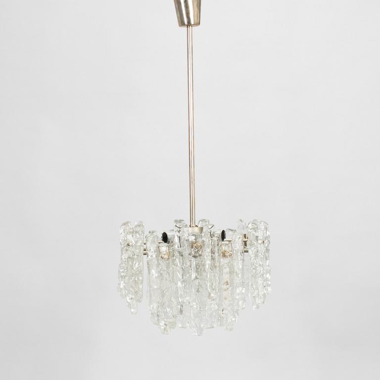 A 1960s "Ice block chandelier" by J.T Design, Kalmar, Austria.