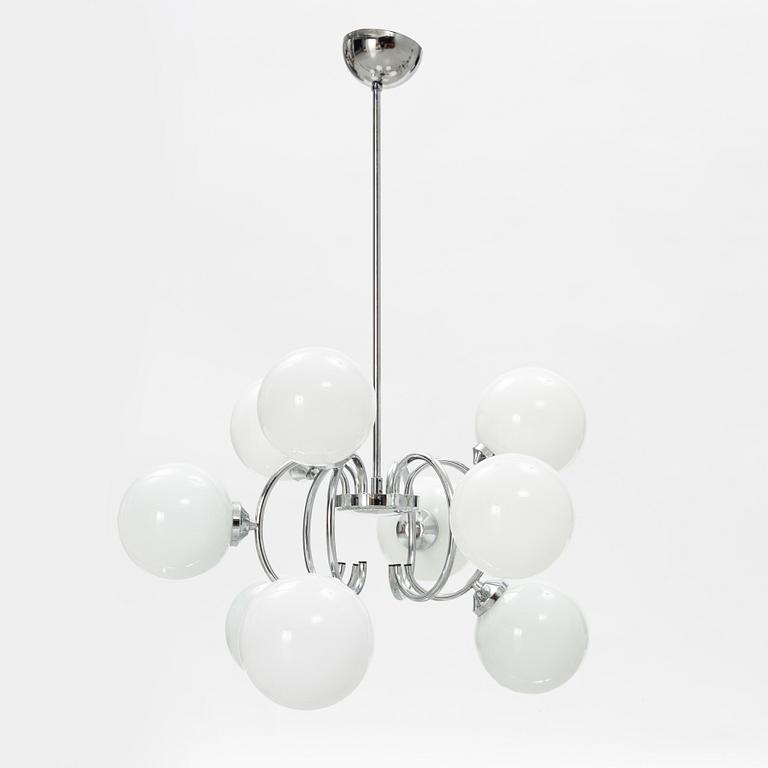 A glass ceiling light, second half of the 20th Century.