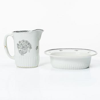 Wilhelm Kåge, a 92-piece creamware dinner and coffee service, 'Lyx', Gustavserg, Sweden, in production 1925-36.