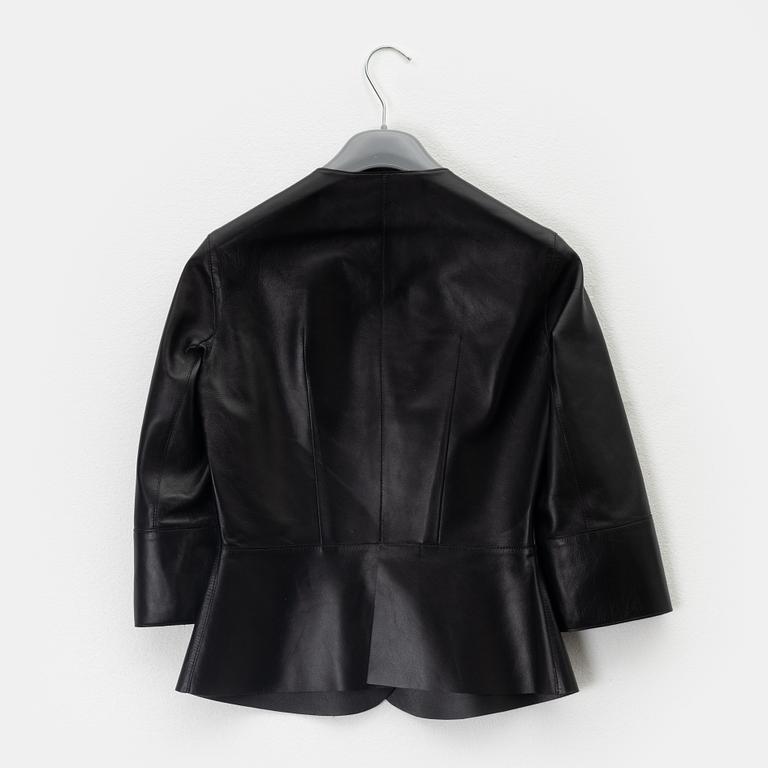 Marni, a leather jacket, size 38.