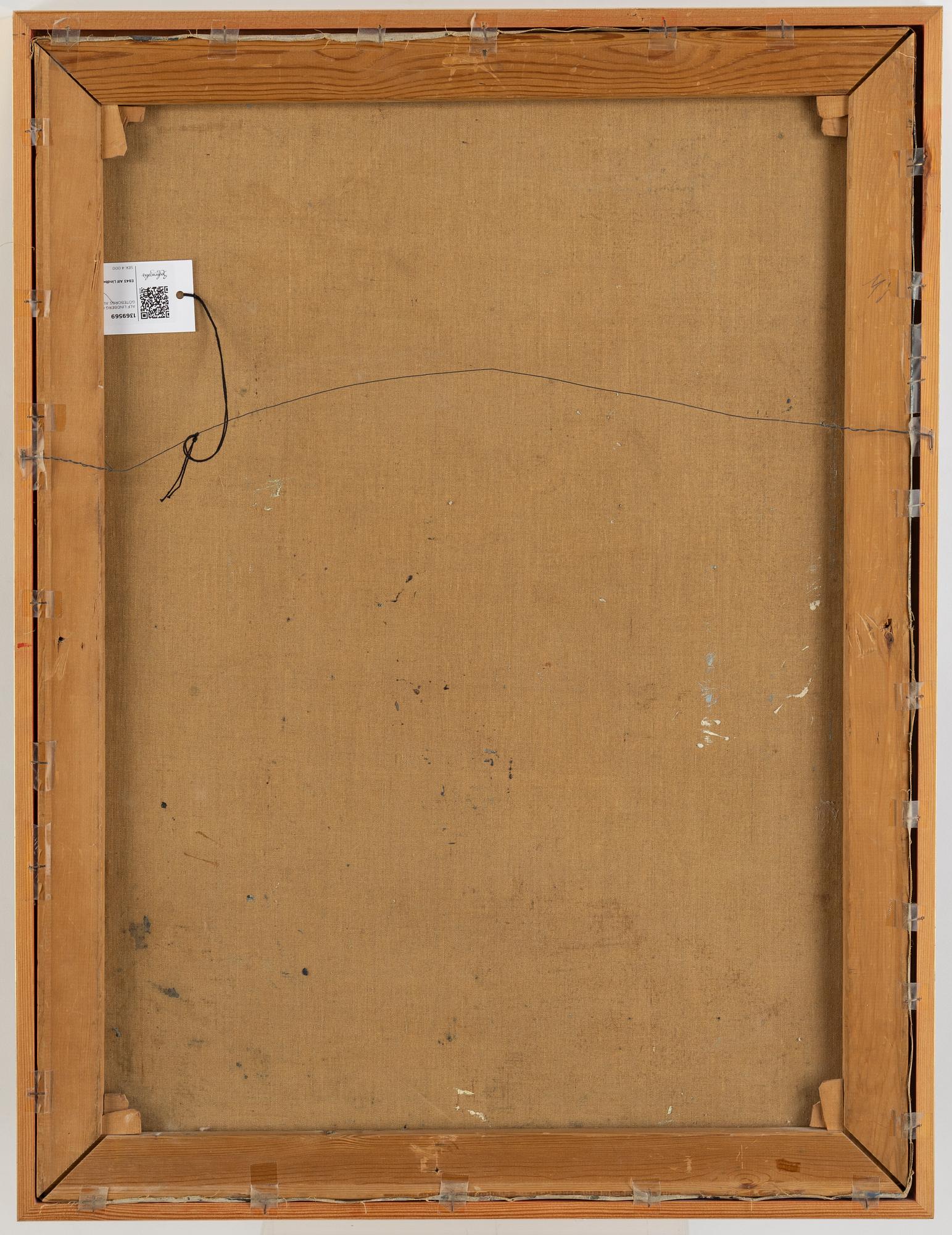 Alf Lindberg, oil on canvas, signed and dated -39.