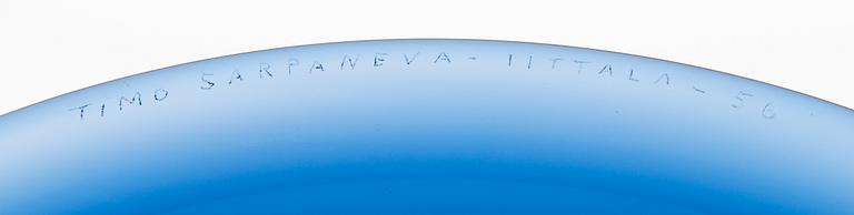 TIMO SARPANEVA, taidelasi, signeerattu Timo Sarpaneva, Iittala -56.