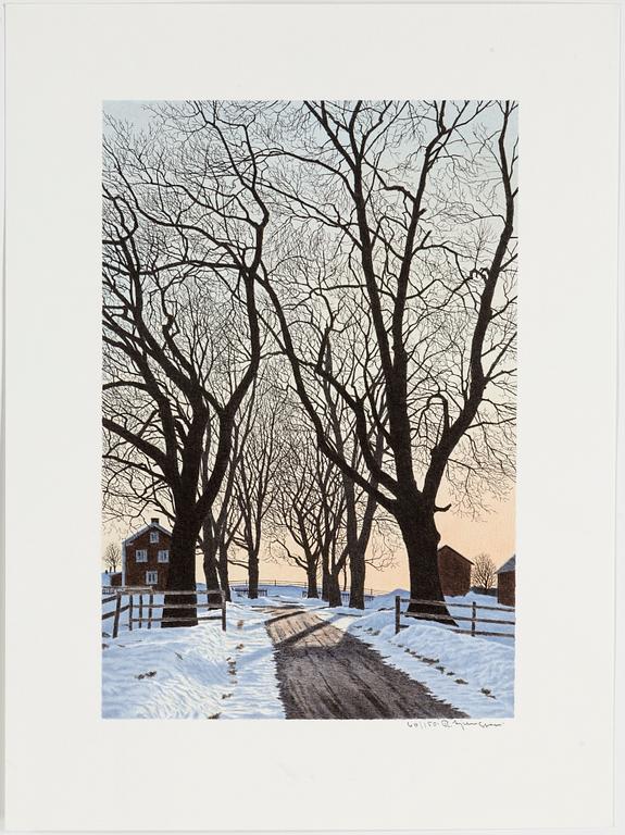 REINHOLD LJUNGGREN, a folder with 6 lithographs, signed and numbered 60/150.