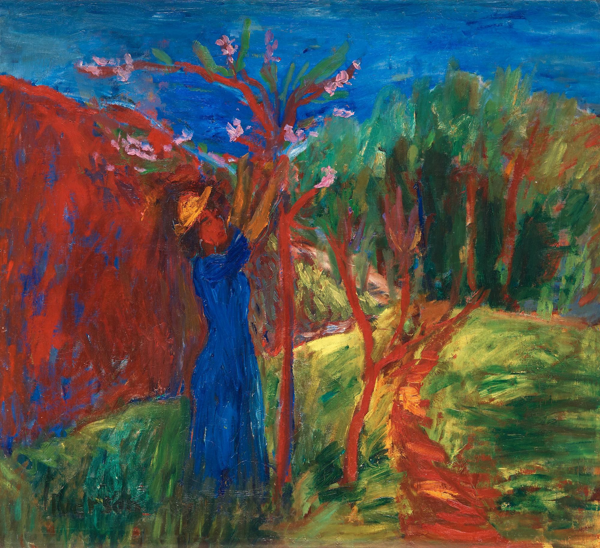 Ivan Ivarson, "Flickan och persikoträdet". (The girl and the peach).