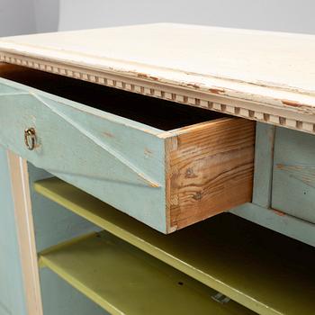 A late Gustavian cupboard, circa 1800.