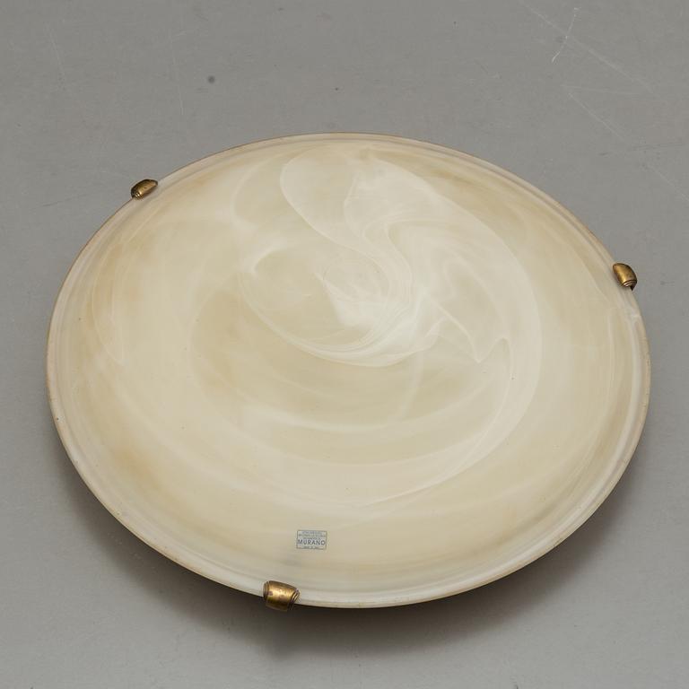 a Murano glass ceiling light from the late 20th century.