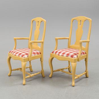 KARMSTOLAR, ett par, "Linné nr 21" ur serien "Gamla Sverige", Åmells Möbler, 1900/2000-tal.