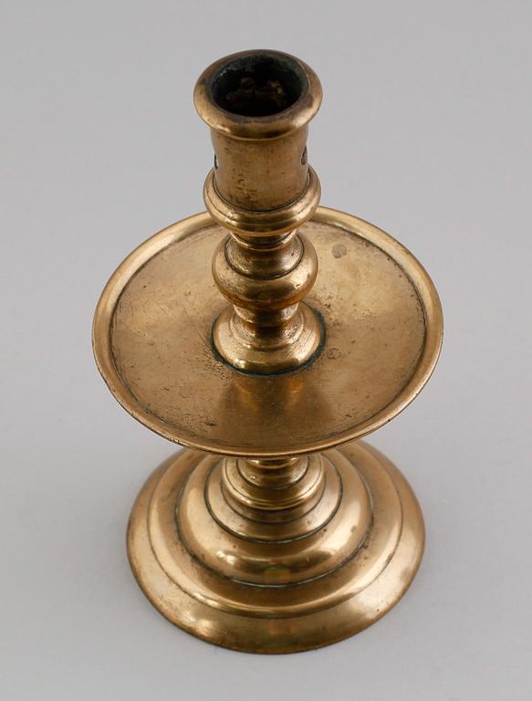 LJUSSTAKE, mässing, 1500-/1600-tal.