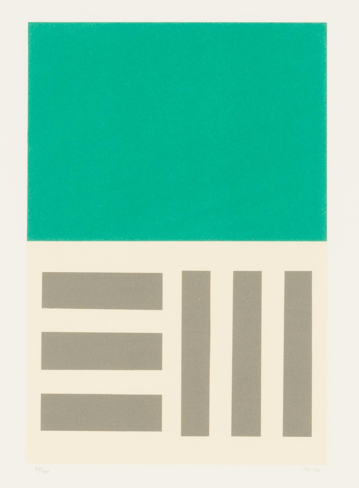 Carolus Enckell, silkscreen, signed and dated -92, numbered 48/100.
