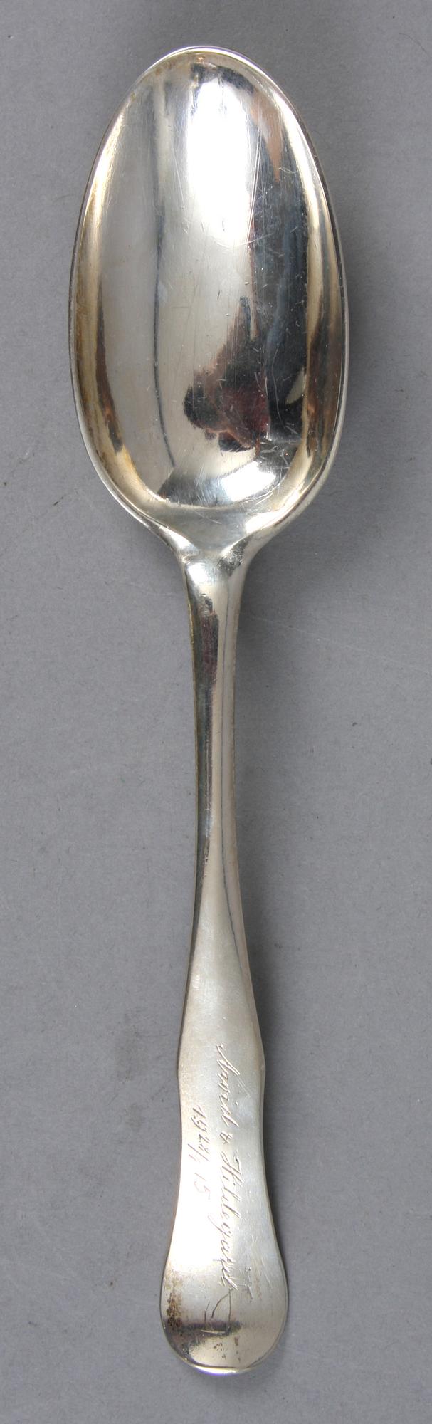 SKED, silver, Lars (Lorenz) Boye, 1770. Vikt 60 gram.