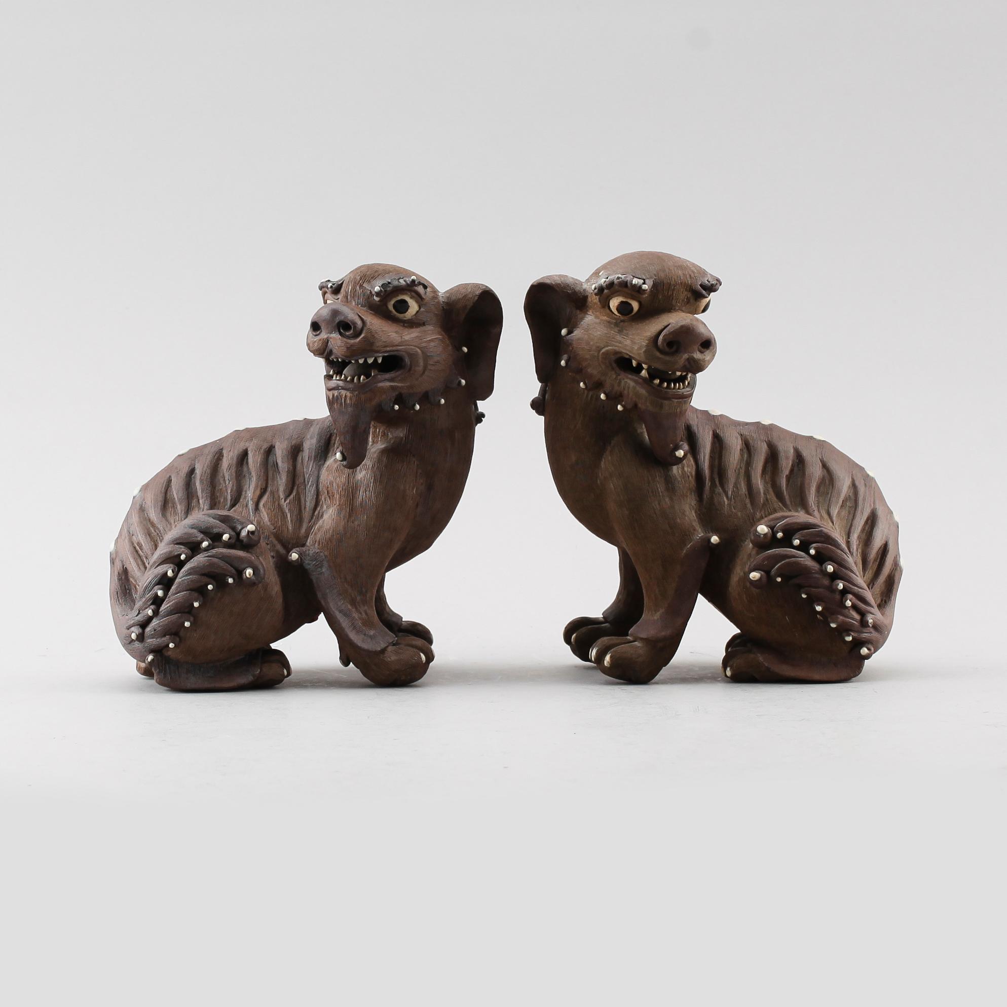 FIGURER, 2 st, keramik, Kina.