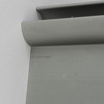 Two aluminium "Labyrinth" candlesticks by Lene Munthe for Georg Jensen, Denmark.