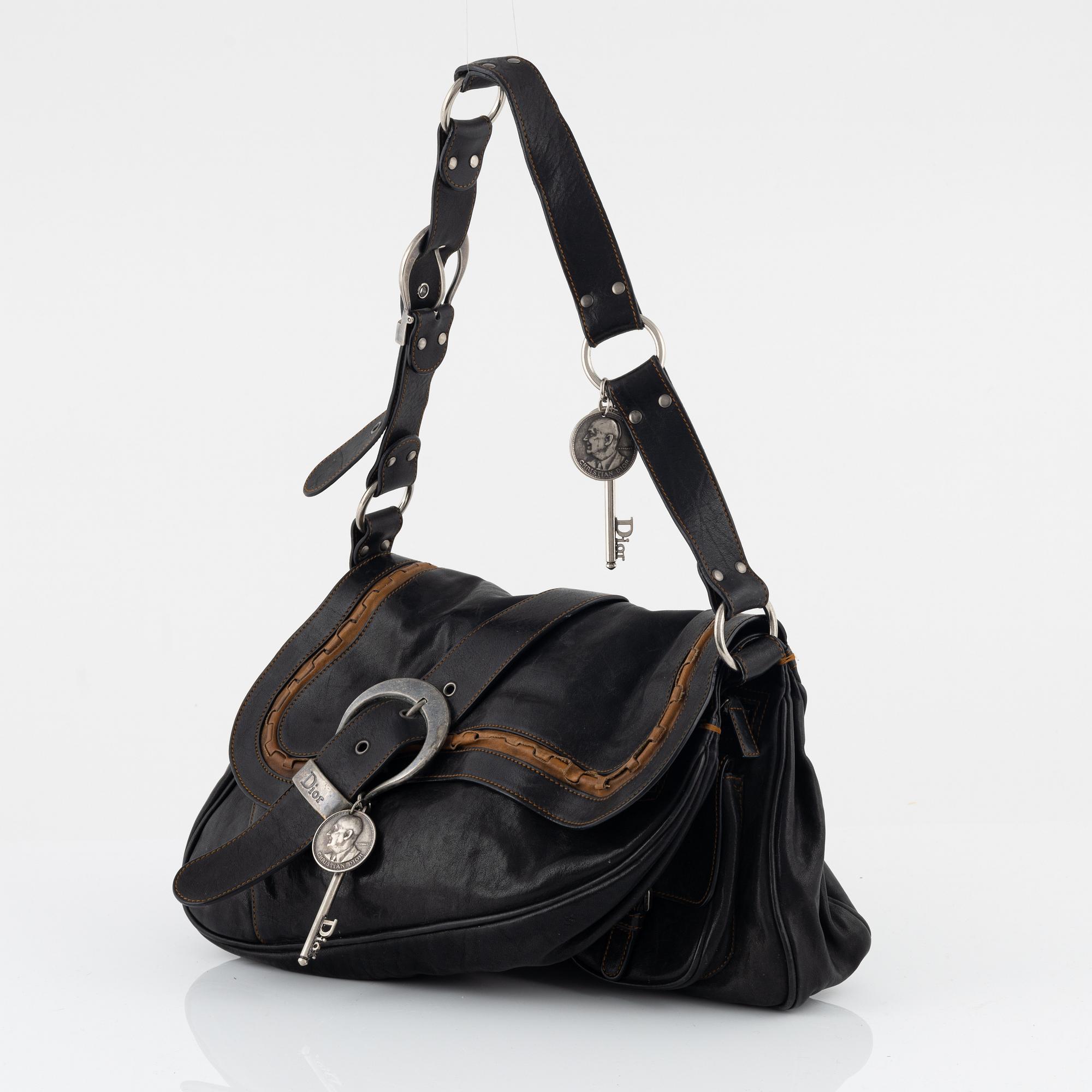 Christian Dior, a leather 'Gaucho saddle bag'.