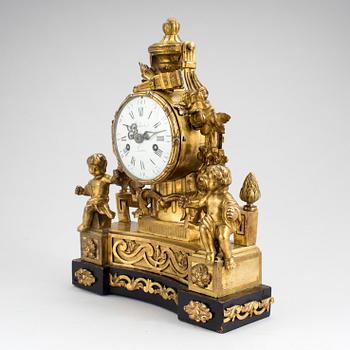 BORDSPENDYL, brons, Imbert Laine, Louis XVI, Frankrike, 1700-talets slut.