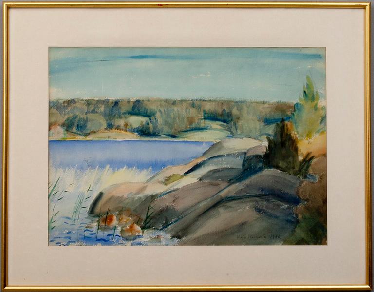 VILJO HURME, akvarell, signerad och daterad 1936.