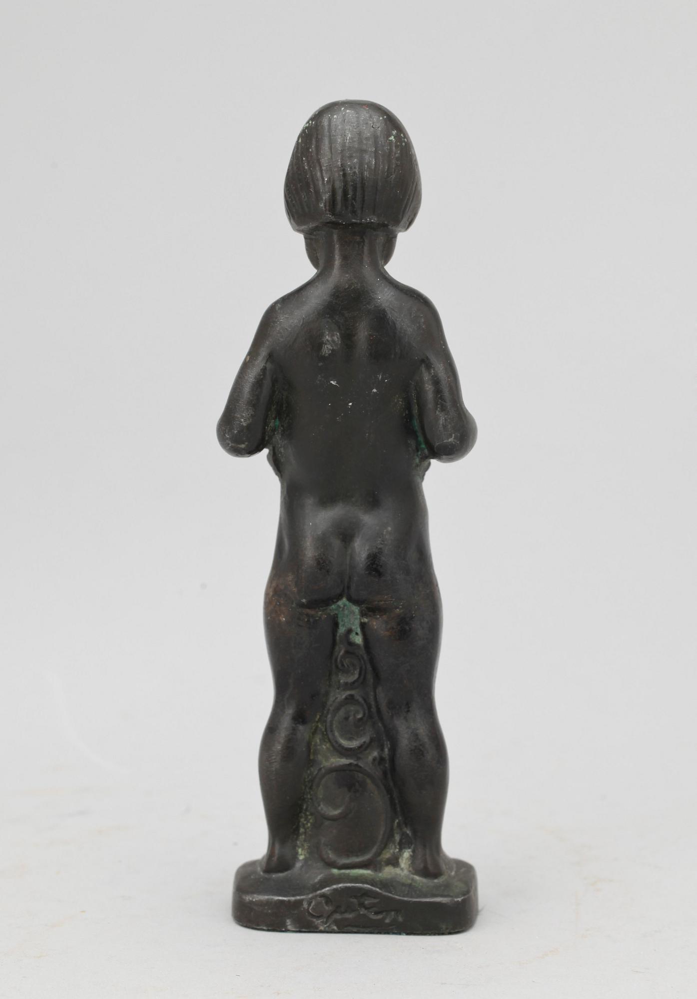 AXEL GUTE, skulptur, brons, signerad.