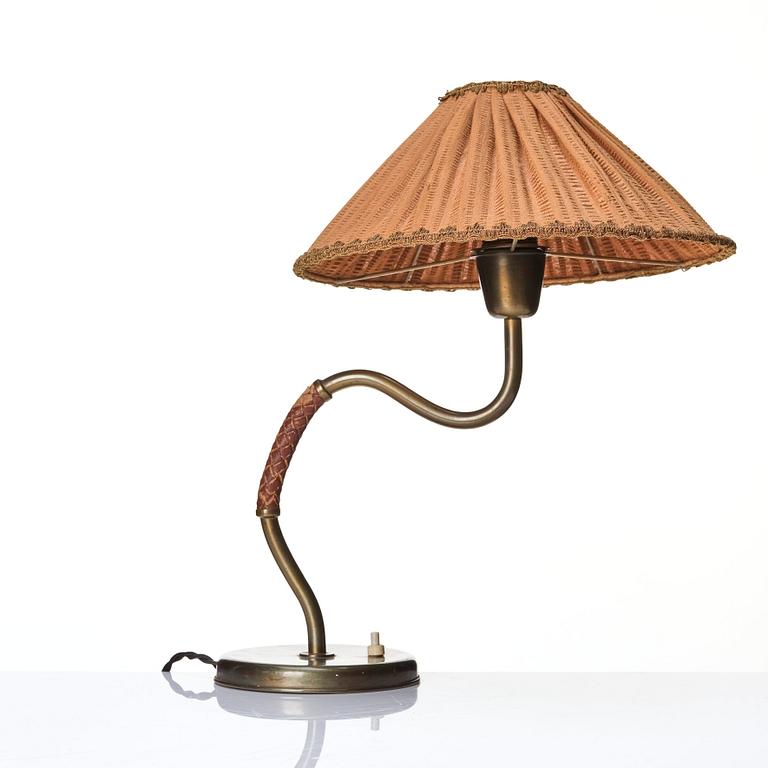 Hans Bergström, bordslampa, modell "710", ateljé Lyktan, Åhus 1940-50-tal.