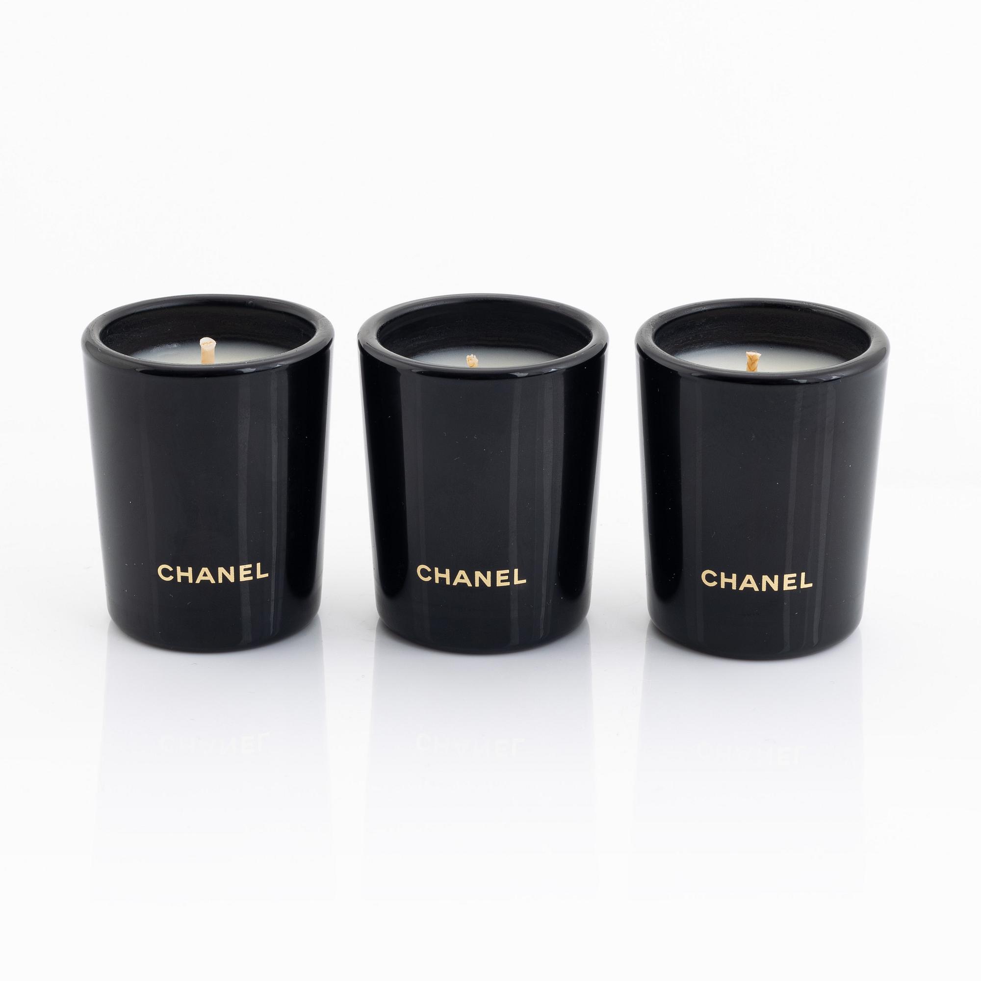 Chanel, scented candles.