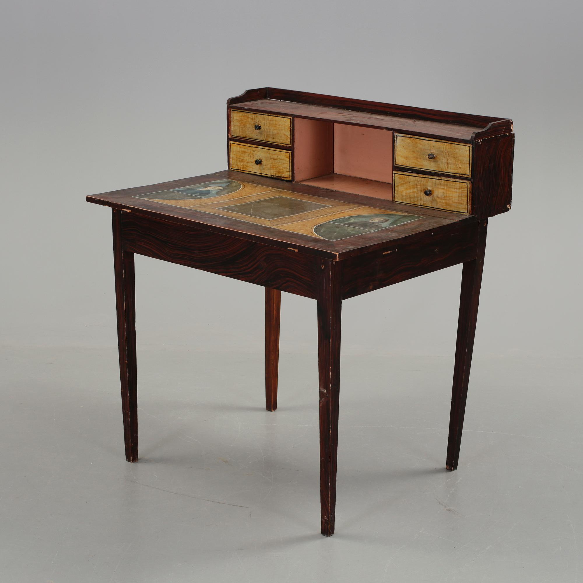 SKRIVBORD, allmoge, Rengsjö, Hälsingland, 1800-talets andra hälft.