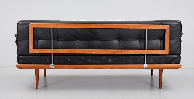 SOFFA, skinnplymåer,Peter Hvidt och Orla Moelgaard-Nielsen för France & Son, Danmark, 1950-60-tal.