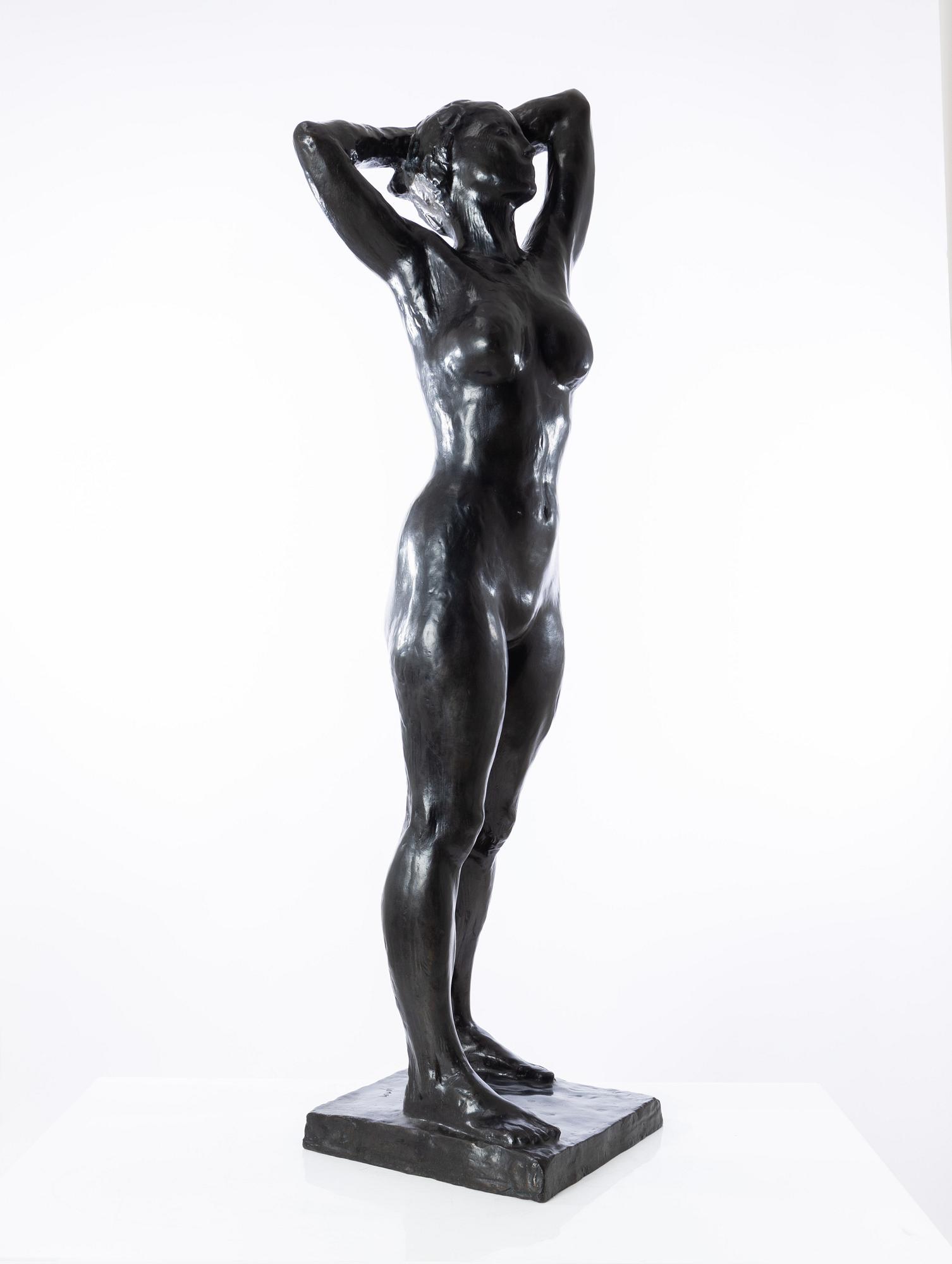 Gudmar Olovson, skulptur. Signerad. Numrerad. Gjutarstämpel. Brons, höjd 132 cm, längd 40 cm.