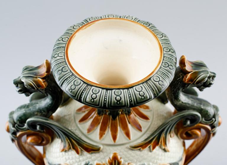 LOCKURNA, majolika, Rörstrand, 1800-talets andra hälft.