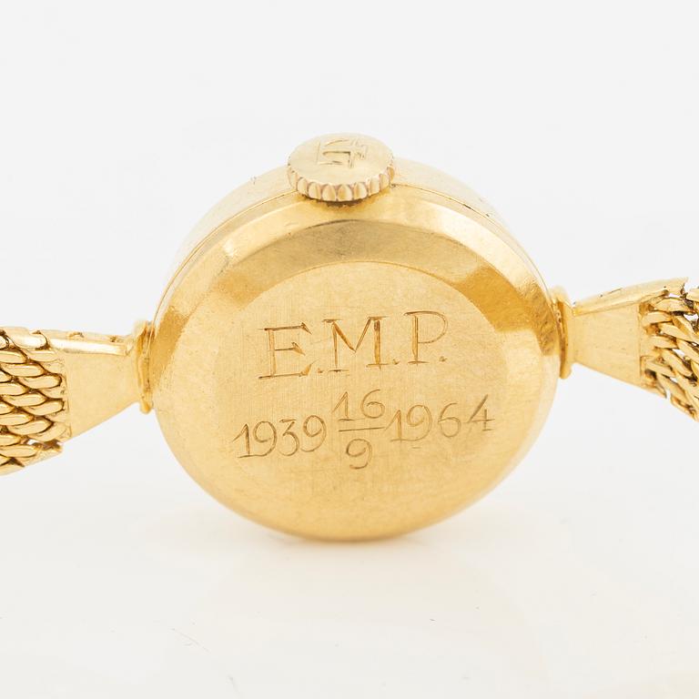 Tissot, armbandsur, 18K guld, 17 mm.