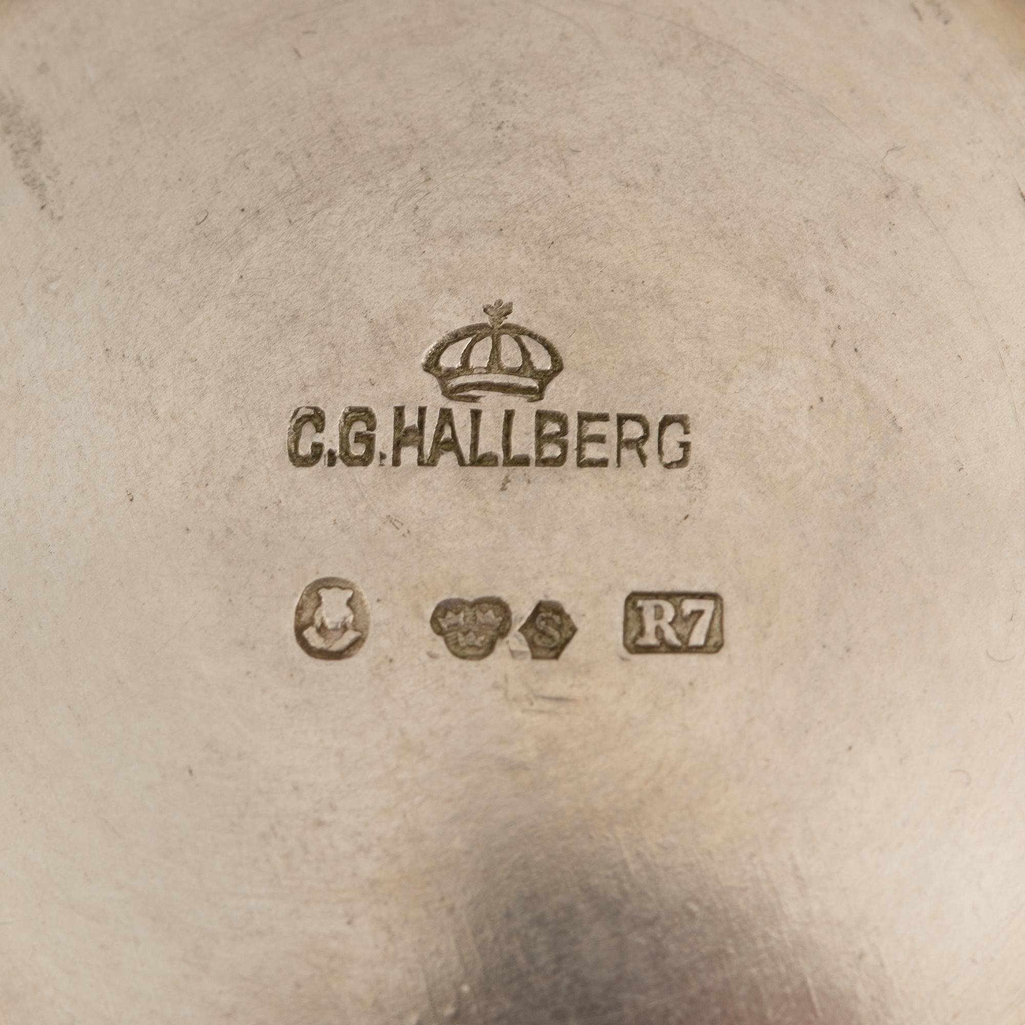 A Swedish Silver Cup, mark of CG Hallberg, Stockholm 1919.