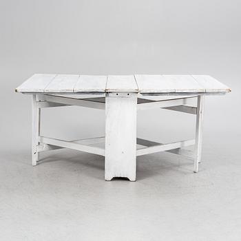 A painted gateleg table, 19th Century.