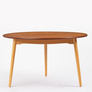 Hans J. Wegner, matgrupp, sju delar, "Hjerte-set", Fritz Hansen, Danmark, 1965.