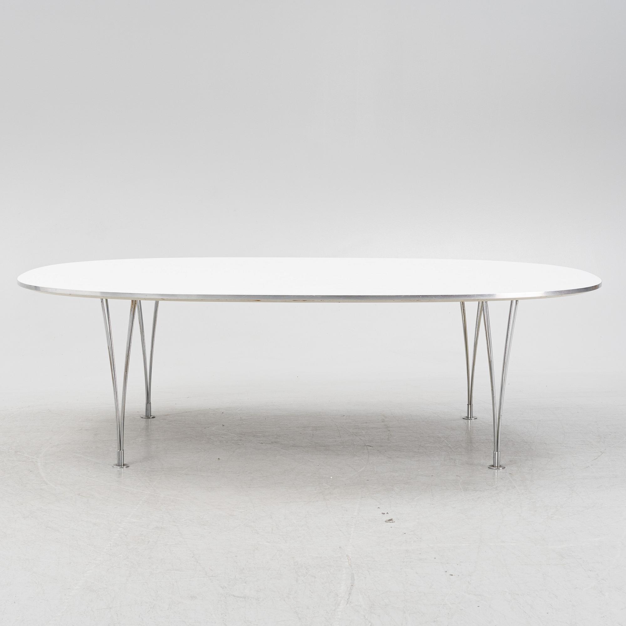 Bruno Mathsson & Piet Hein, soffbord, "Superellips", Fritz Hansen/Miab.