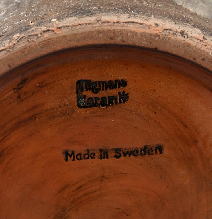 GOLVURNA, keramik, signerad MY 1966, Tilgmans.