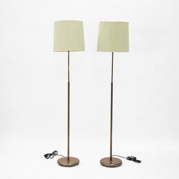 Harald Notini, a pair floor lamps, model "15695", Arvid Böhlmarks Lampfabrik, 1950s-60s.