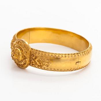 Bracelet, 18K gold, Stockholm, 19th century.