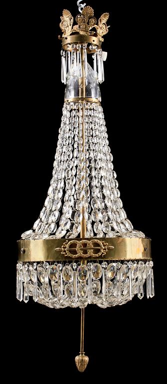 LJUSKRONA, empirestil, 1900-talets första hälft. Tot H ca 110.