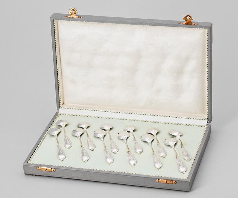 PARTI SILVER, 64 delar, bl a Sven Danielson, Linderoths Eftr, Motala 1939. Tot vikt 950 g.