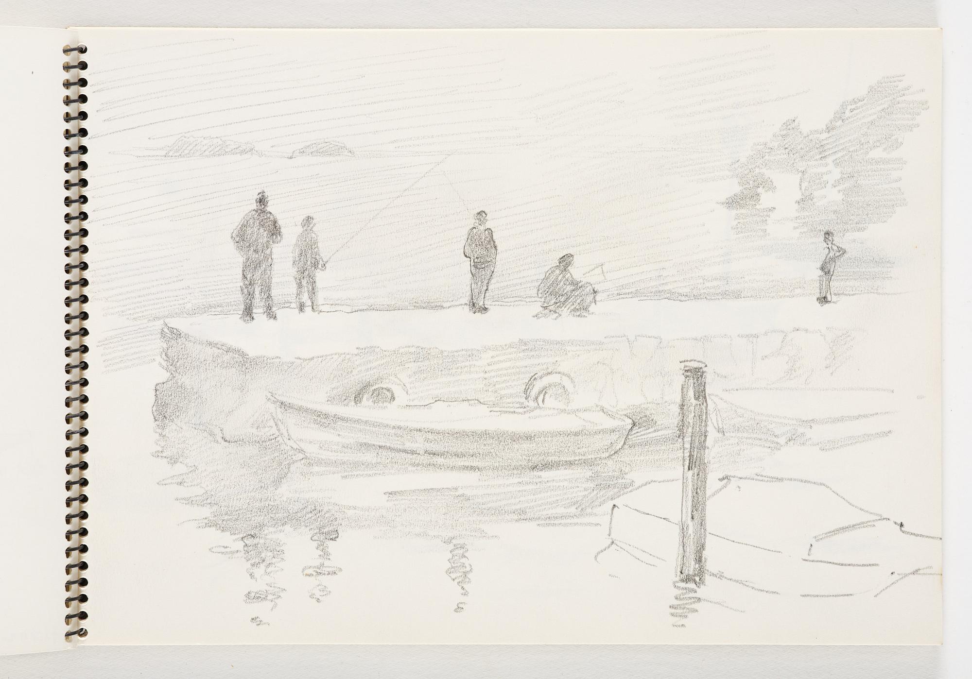 Lotte Laserstein, 4 skissböcker med blyertsteckningar.