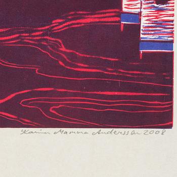 KARIN MAMMA ANDERSSON, a woodcut, signed and numbered 203/250, dated 2008.