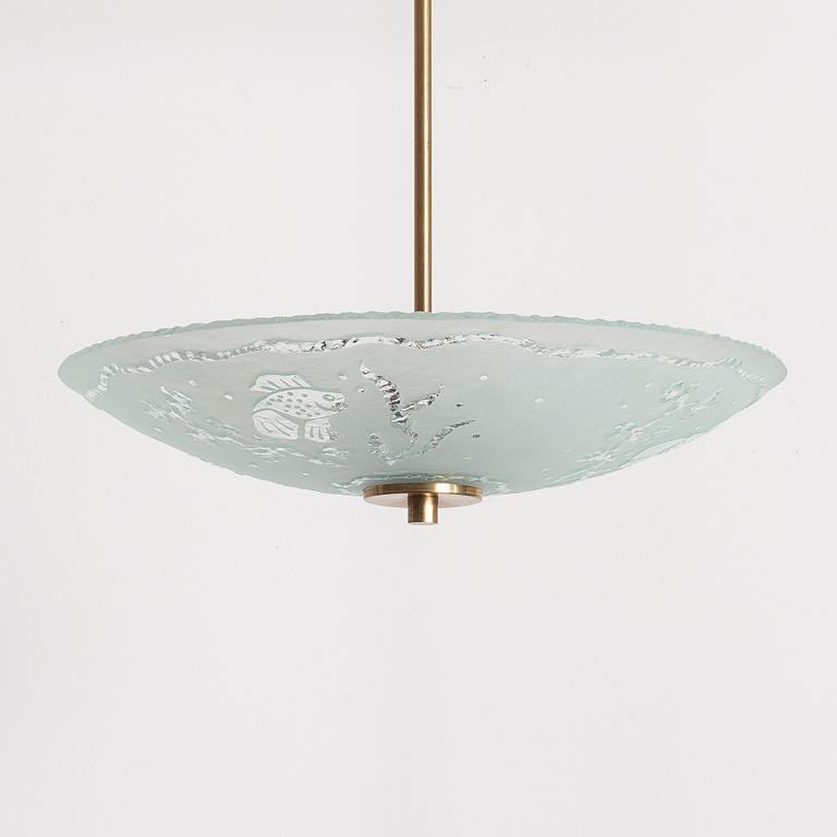 Ceiling lamp, Swedish Modern, 1940s.
