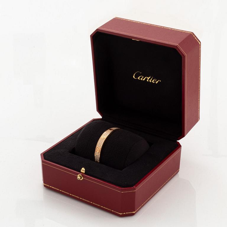 A Cartier "Love" bracelet.