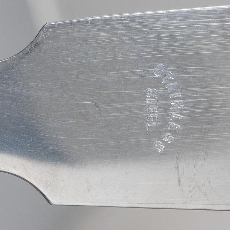 Georg Jensen, A silver 'Pyramid' fish knife, silver, Denmark, 1925–1932.