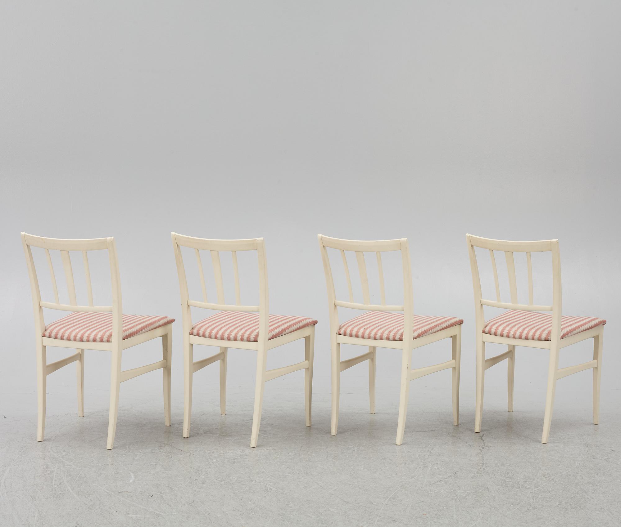 Carl Malmsten, dining table, 2 armchairs, 4 chairs, "Talavid", Waggeryd's Furniture Factory, second half of the 20th century.