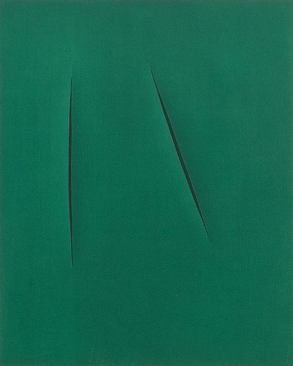 Lucio Fontana, Concetto Spaziale ur XX:e siècle nr 12 1959.
