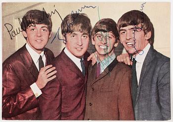 SAMLARKORT, "BEATLES", signerat.